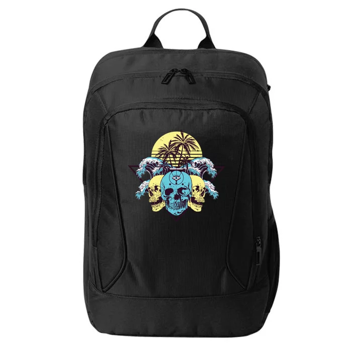 Tropical Skulls City Backpack