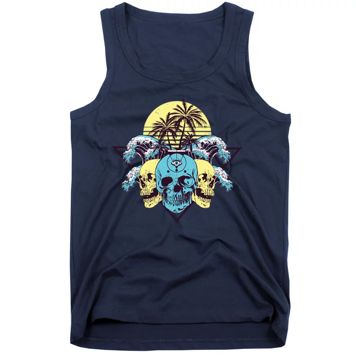 Tropical Skulls Tank Top