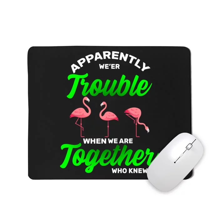 Trouble Flamingo When We Are Together Who Knew Mousepad