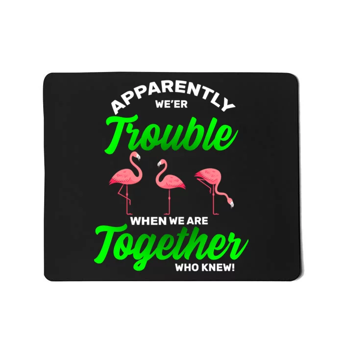 Trouble Flamingo When We Are Together Who Knew Mousepad