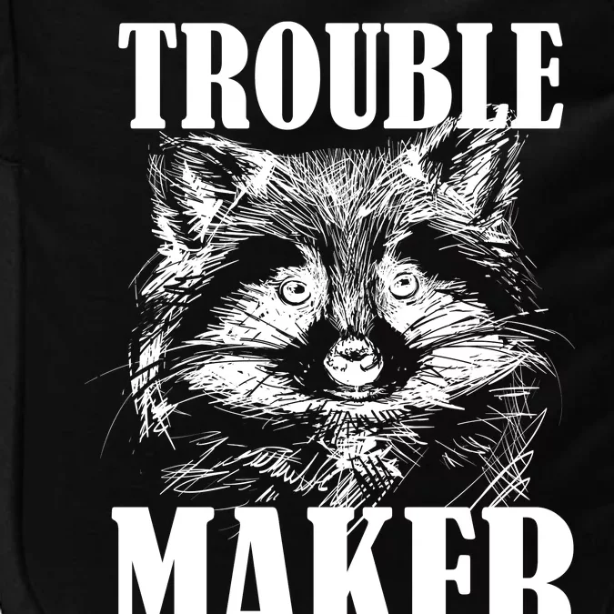 Trouble Maker Funny Raccoon Impact Tech Backpack