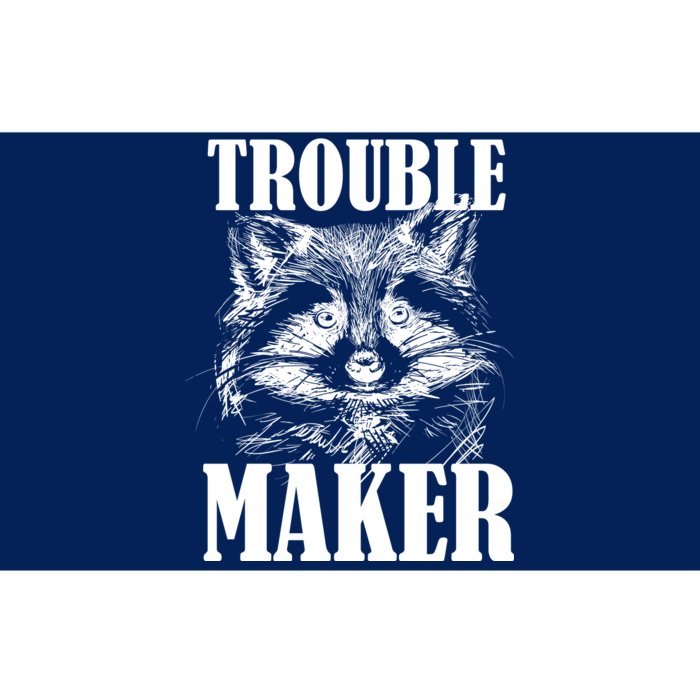 Trouble Maker Funny Raccoon Bumper Sticker