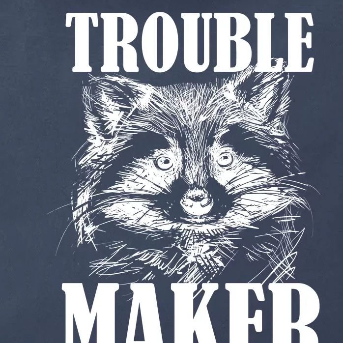 Trouble Maker Funny Raccoon Zip Tote Bag