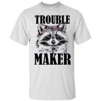Trouble Maker Funny Raccoon T-Shirt | TeeShirtPalace