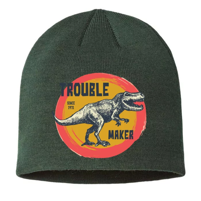 Trouble Maker T-Rex Since 1971 8 1/2in Sustainable Knit Beanie