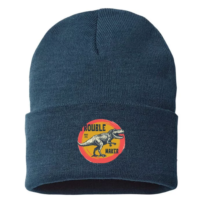 Trouble Maker T-Rex Since 1971 Sustainable Knit Beanie