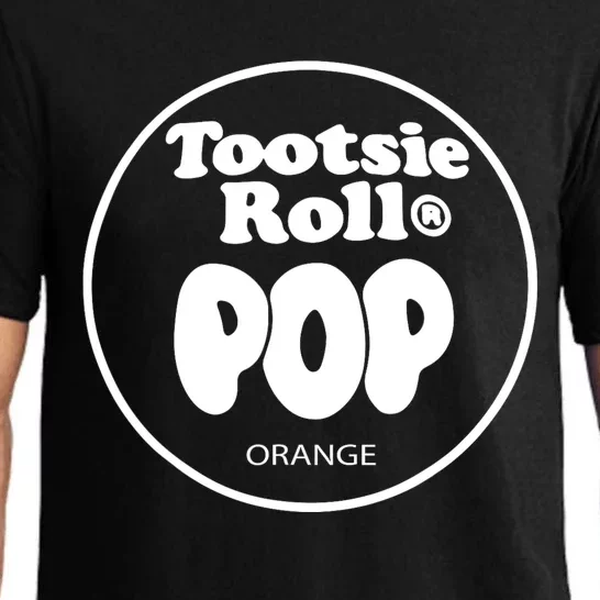 Tootsie Roll Pops Orange Funny Candy Group Halloween Costume Pajama Set