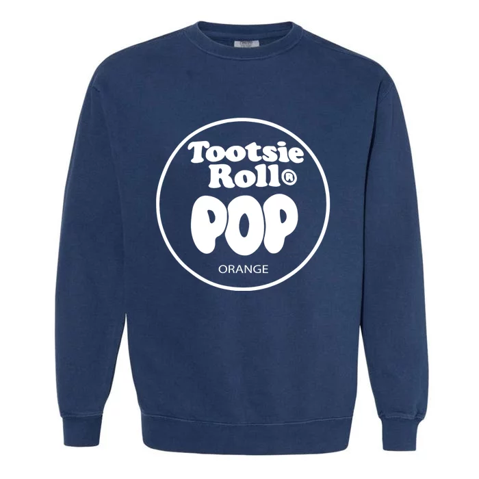 Tootsie Roll Pops Orange Funny Candy Group Halloween Costume Garment-Dyed Sweatshirt