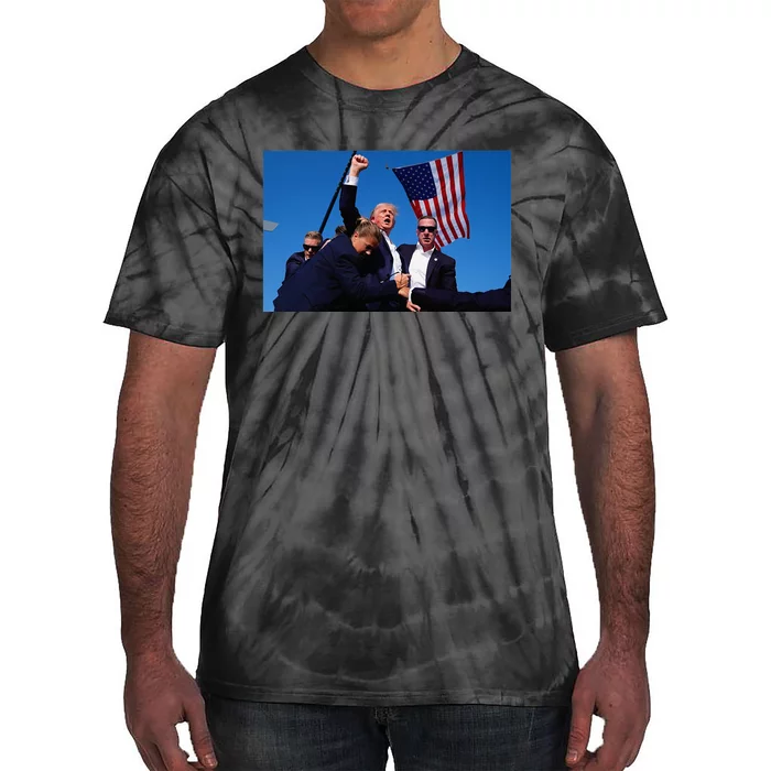 Trump Rally Pray For President Trump God Bless Trump Tie-Dye T-Shirt