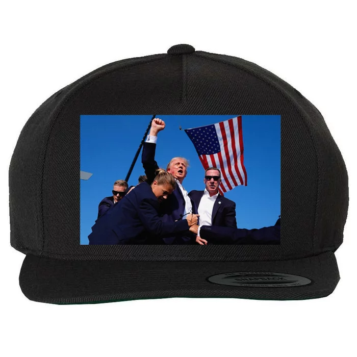 Trump Rally Pray For President Trump God Bless Trump Wool Snapback Cap