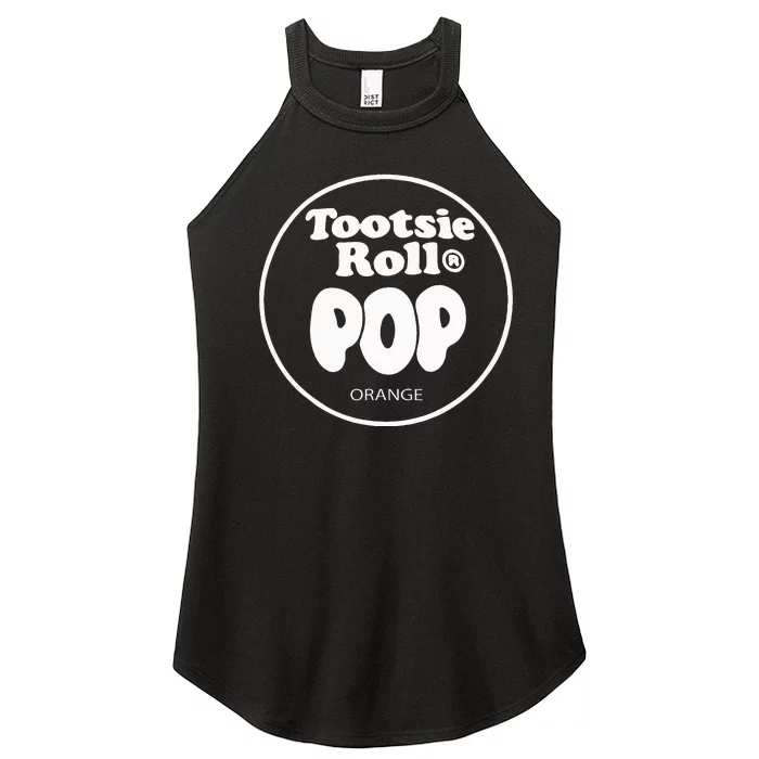 Tootsie Roll Pops Orange Funny Candy Group Halloween Costume Women’s Perfect Tri Rocker Tank