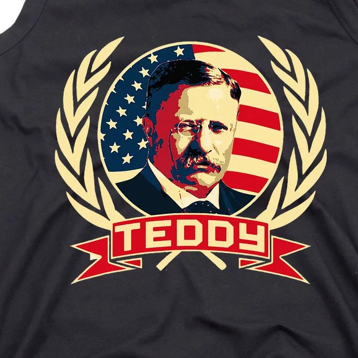 Theodore Roosevelt. President Teddy. American Stars. Tank Top