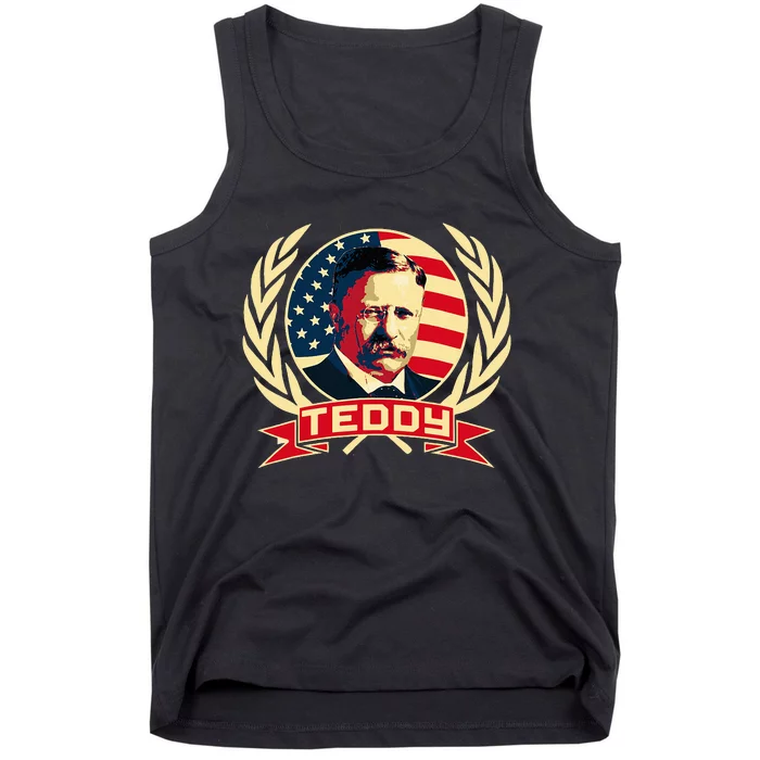 Theodore Roosevelt. President Teddy. American Stars. Tank Top