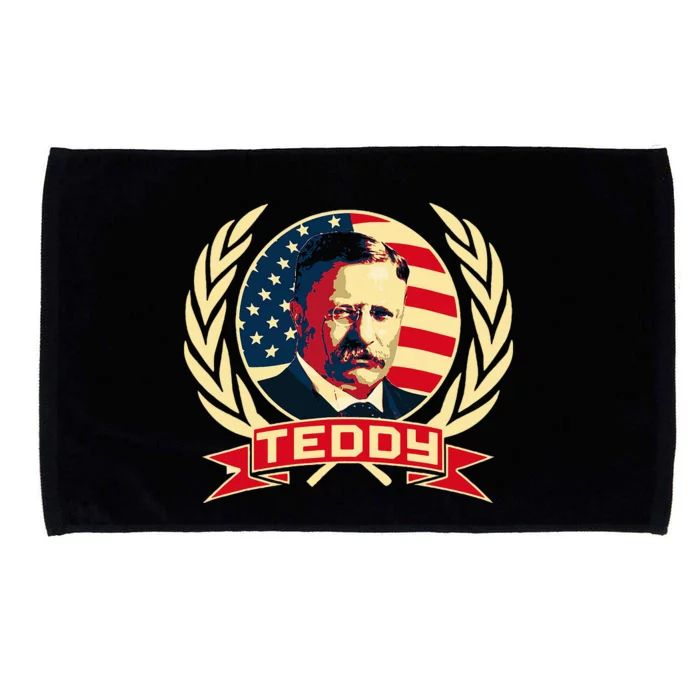 Theodore Roosevelt. President Teddy. American Stars. Microfiber Hand Towel