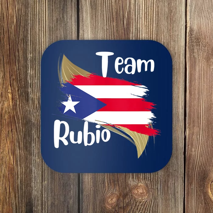 Team Rubio Puerto Rico PR Flag Pride Coaster