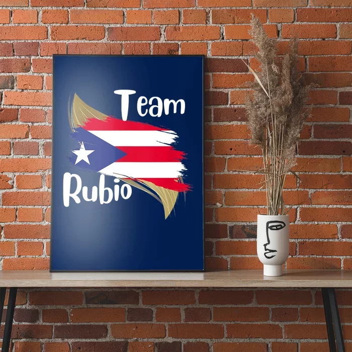 Team Rubio Puerto Rico PR Flag Pride Poster