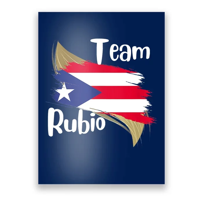 Team Rubio Puerto Rico PR Flag Pride Poster