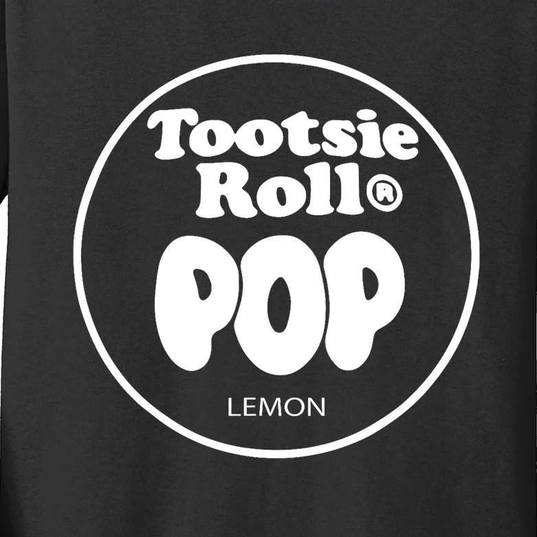 Tootsie Roll Pops Lemon Funny Candy Group Halloween Costume Kids Long Sleeve Shirt