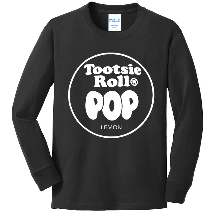 Tootsie Roll Pops Lemon Funny Candy Group Halloween Costume Kids Long Sleeve Shirt