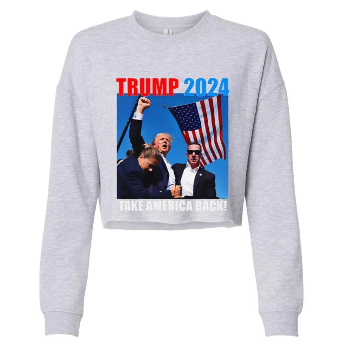 Trump Rally Pray For President Trump God Bless Trump Cropped Pullover Crew