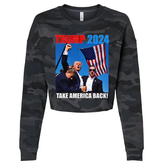 Trump Rally Pray For President Trump God Bless Trump Cropped Pullover Crew