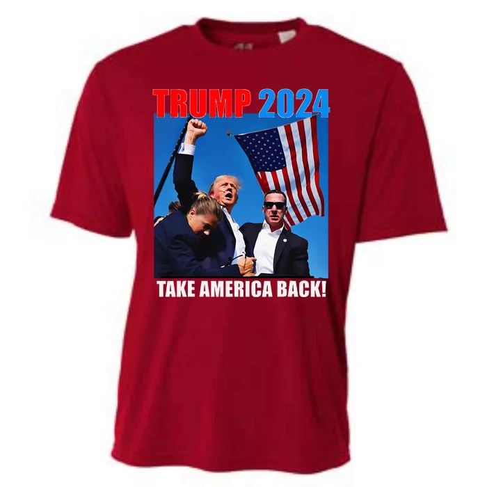 Trump Rally Pray For President Trump God Bless Trump Cooling Performance Crew T-Shirt