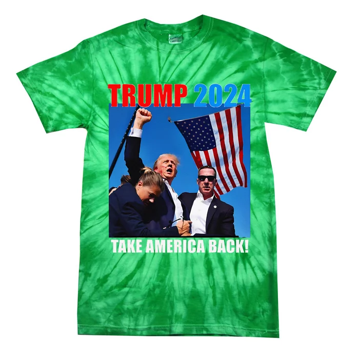 Trump Rally Pray For President Trump God Bless Trump Tie-Dye T-Shirt