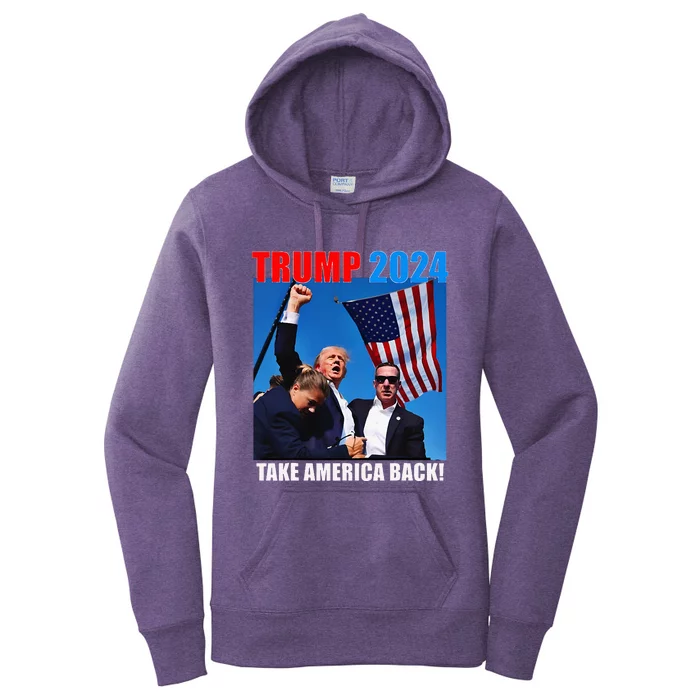 Trump Rally Pray For President Trump God Bless Trump Women's Pullover Hoodie