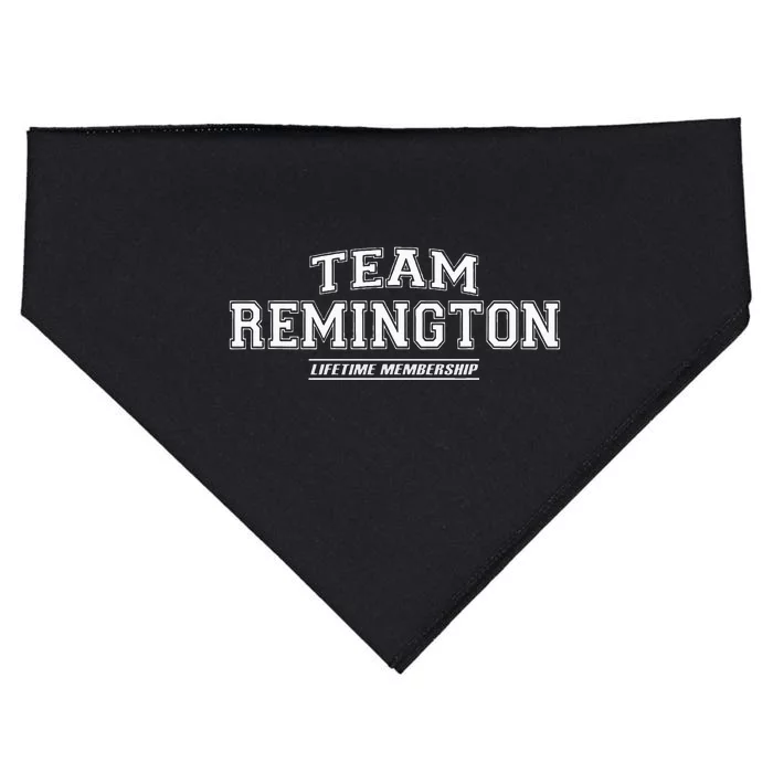 Team Remington Proud Family Surname Last Name Gift USA-Made Doggie Bandana