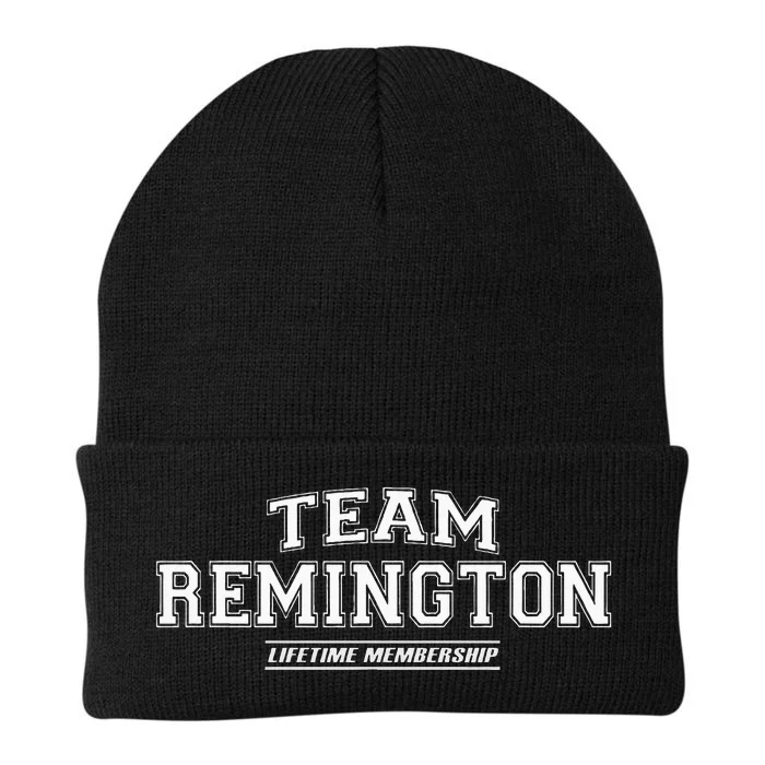 Team Remington Proud Family Surname Last Name Gift Knit Cap Winter Beanie