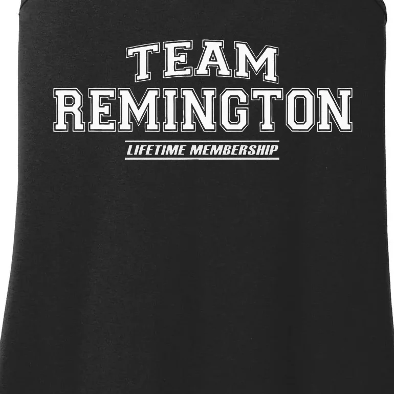 Team Remington Proud Family Surname Last Name Gift Ladies Essential Tank