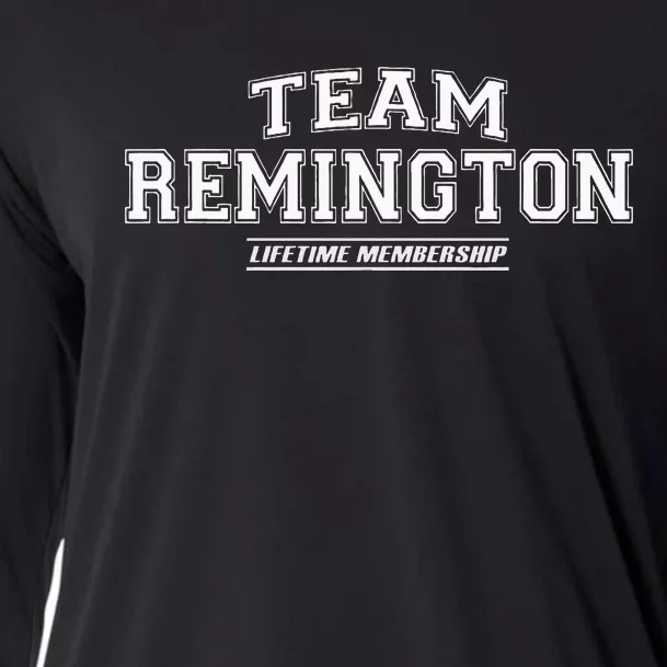 Team Remington Proud Family Surname Last Name Gift Cooling Performance Long Sleeve Crew