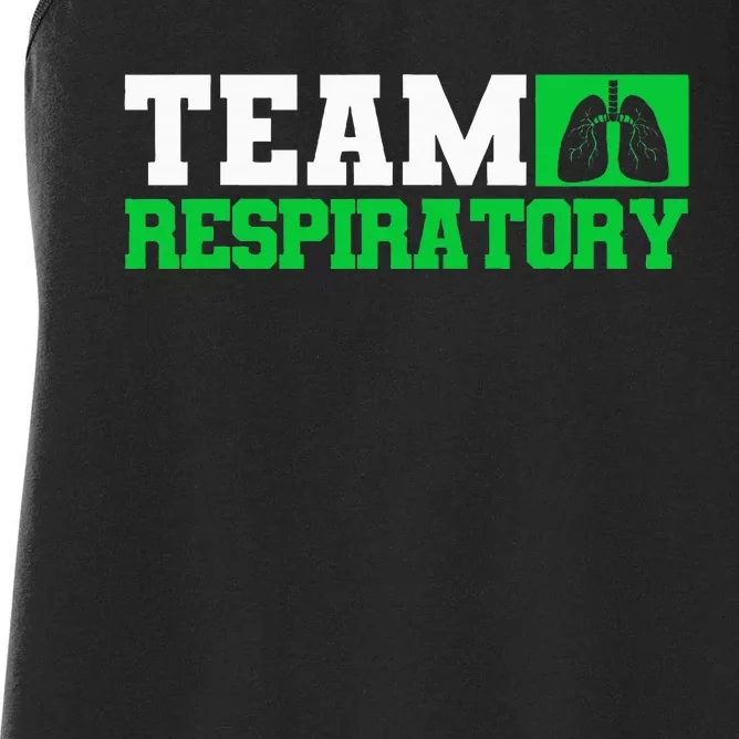 Team Respiratory Respirotary Therapist Women's Racerback Tank