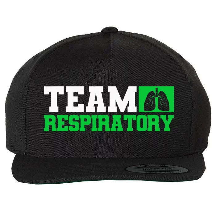 Team Respiratory Respirotary Therapist Wool Snapback Cap