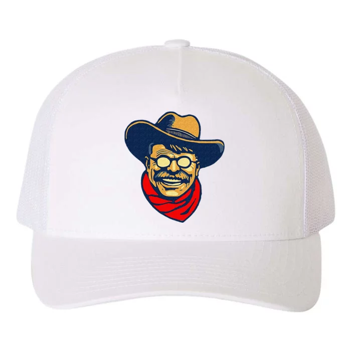 Teddy Roosevelt Rough Rider American National Parks Retro Yupoong Adult 5-Panel Trucker Hat