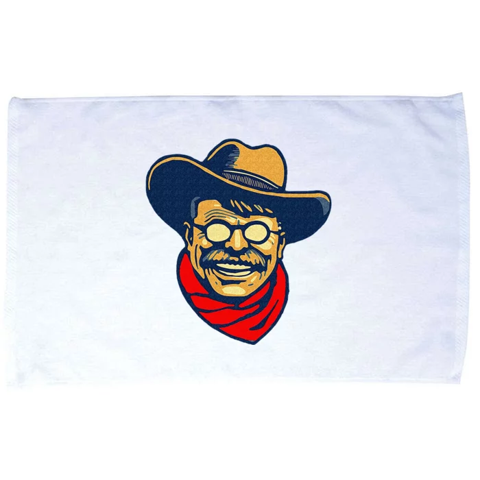 Teddy Roosevelt Rough Rider American National Parks Retro Microfiber Hand Towel