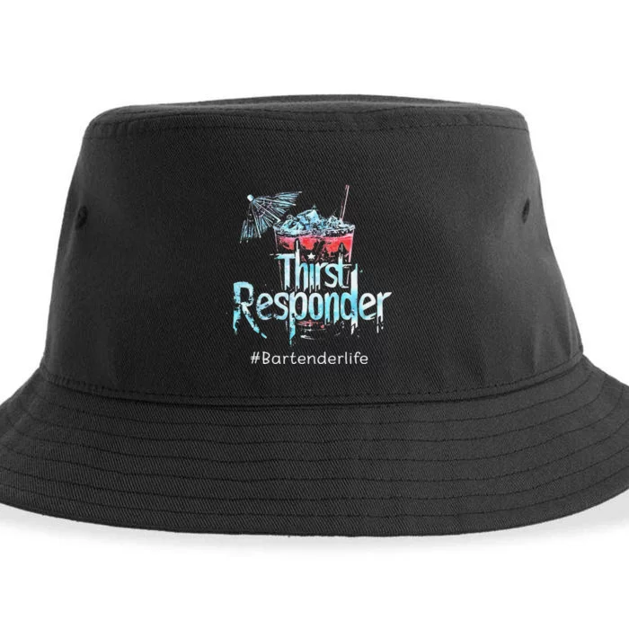 Thirst Response Responder Bartender Mixologists Sustainable Bucket Hat