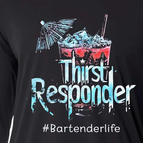 Thirst Response Responder Bartender Mixologists Cooling Performance Long Sleeve Crew