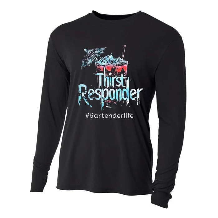 Thirst Response Responder Bartender Mixologists Cooling Performance Long Sleeve Crew