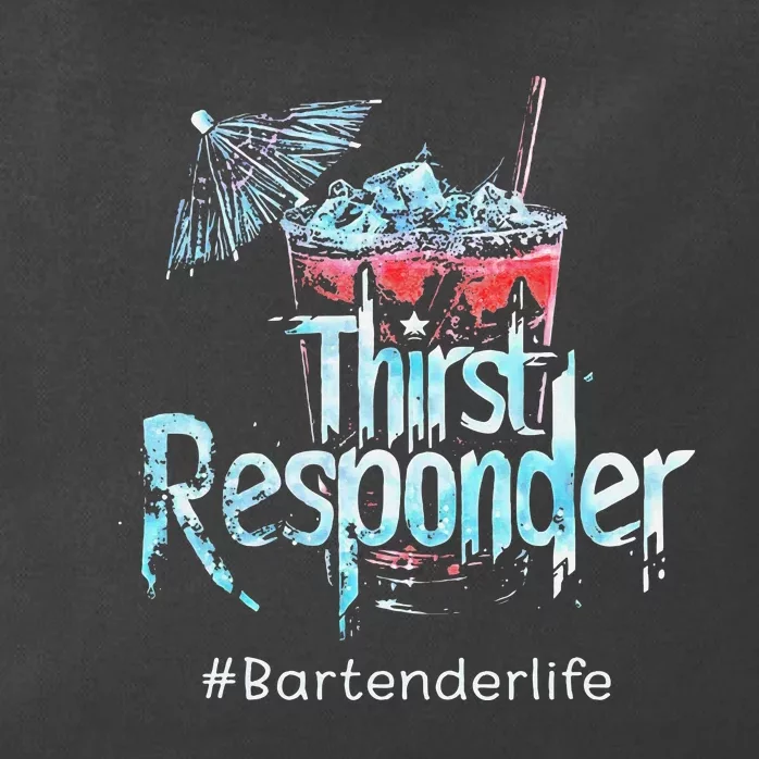 Thirst Response Responder Bartender Mixologists Zip Tote Bag