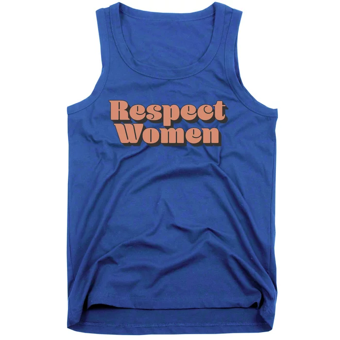 Trendy Respect Retro 3d Text Great Gift Tank Top