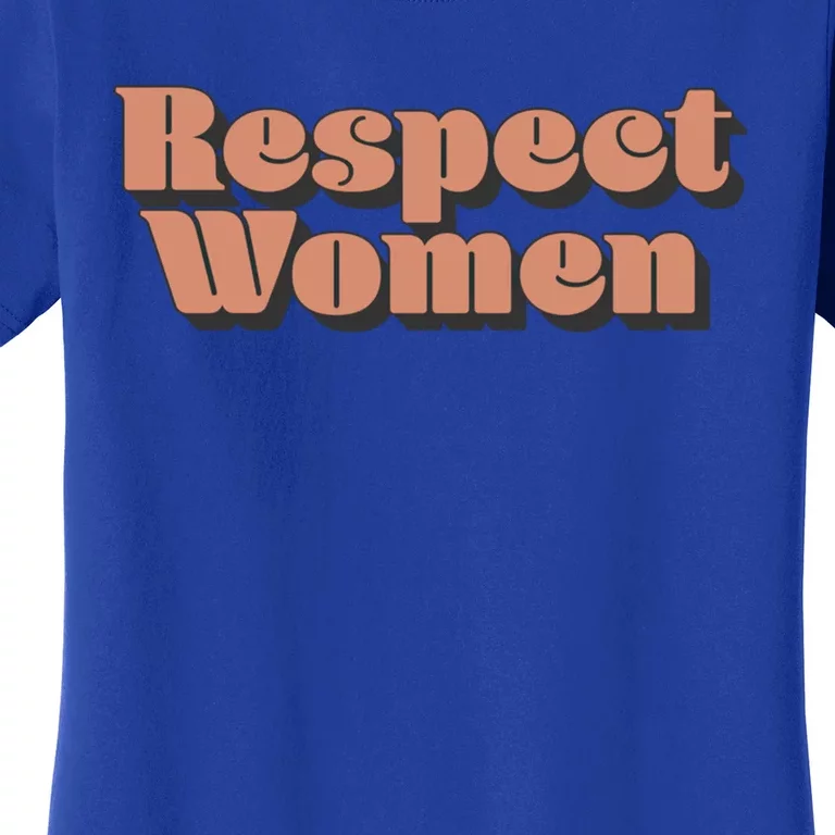 Trendy Respect Retro 3d Text Great Gift Women's T-Shirt