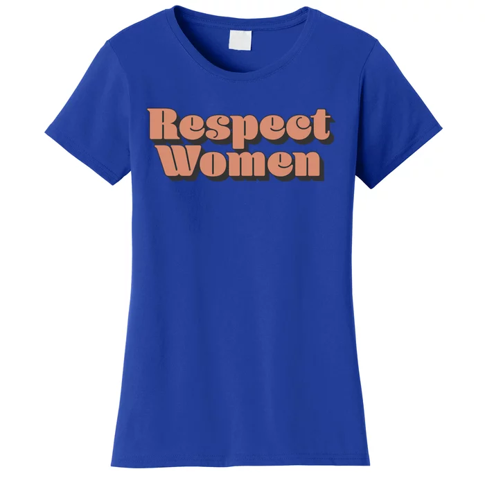 Trendy Respect Retro 3d Text Great Gift Women's T-Shirt