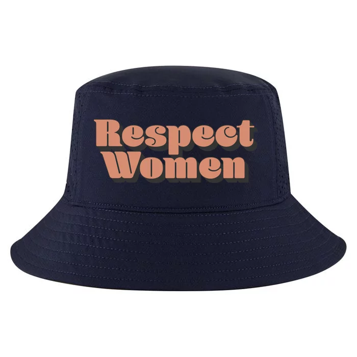 Trendy Respect Retro 3d Text Great Gift Cool Comfort Performance Bucket Hat