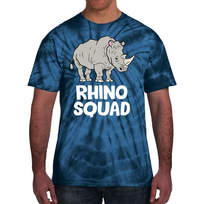 Team Rhino Rhino Squad Love Rhinoceros Tie-Dye T-Shirt