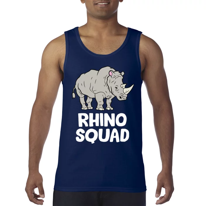 Team Rhino Rhino Squad Love Rhinoceros Tank Top