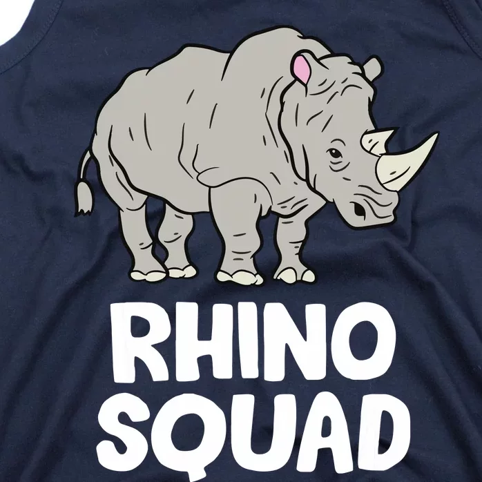 Team Rhino Rhino Squad Love Rhinoceros Tank Top