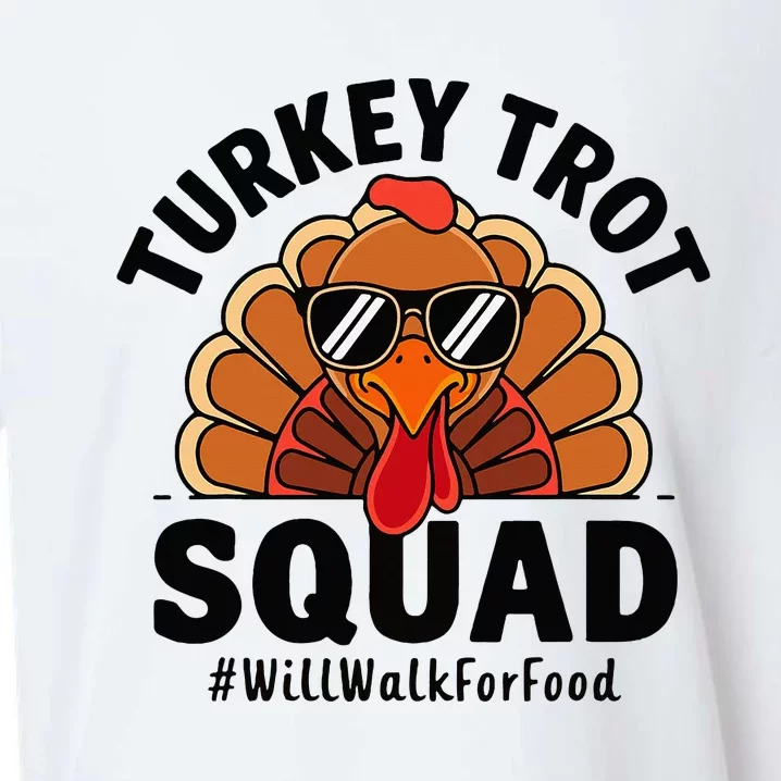 Thanksgiving Race Run Footrace Turkey Trot Squad Sueded Cloud Jersey T-Shirt