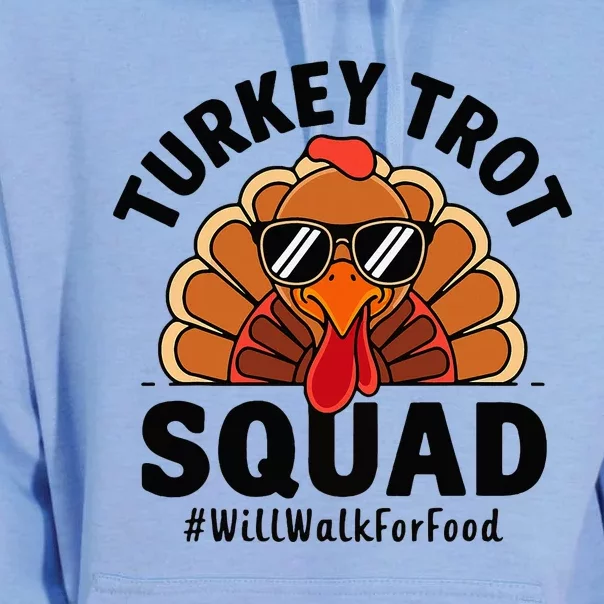 Thanksgiving Race Run Footrace Turkey Trot Squad Unisex Surf Hoodie