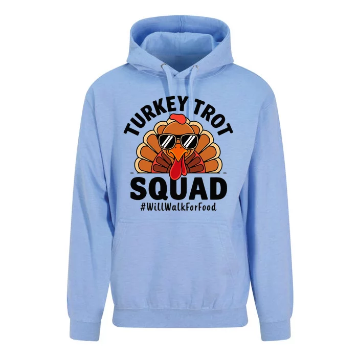 Thanksgiving Race Run Footrace Turkey Trot Squad Unisex Surf Hoodie